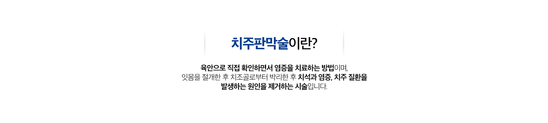 치주판막술